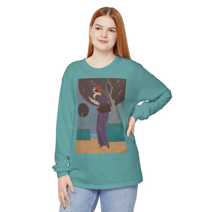 Les Lucioles by Charles Martin Garment-dyed Long Sleeve T-Shirt