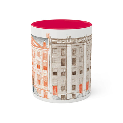 Amsterdam Canal Houses by Johan Teyler Colorful Mugs, 11oz
