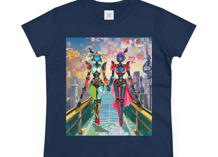 Cyber Punk Robot Models Cotton Tee