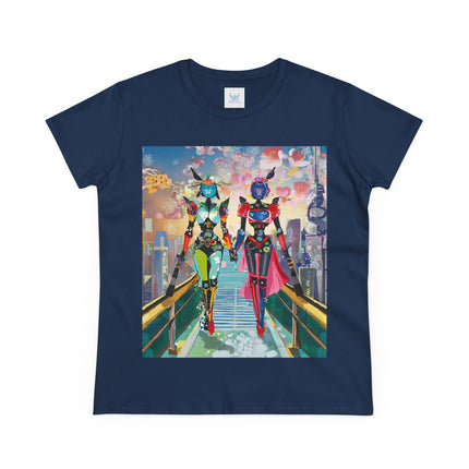 Cyber Punk Robot Models Cotton Tee