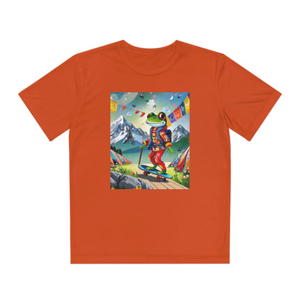 Skateboarding Frog Youth Competitor Tee – Whimsical Adventure & Playful Energy