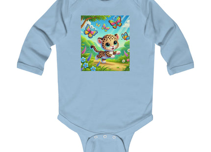 Butterfly Chase Leopard Cub Infant Long Sleeve Bodysuit