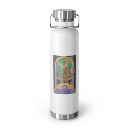 October & Opal, Tourmaline (from the Gem Series) by Sofia Chiostri Copper Vacuum Insulated Bottle, 22oz