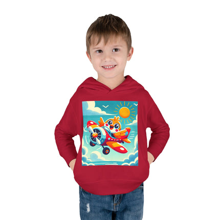 Joyful Bird Aviator Toddler Pullover Fleece Hoodie