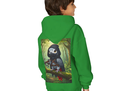 The African Grey Sentinel Youth Heavy Blend Hooded Sweatshirt
