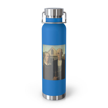 American Gothic by Grant Wood Copper Vacuum Insulated Bottle, 22oz