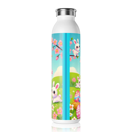 Springtime Kitten’s Easter Joy Slim Water Bottle
