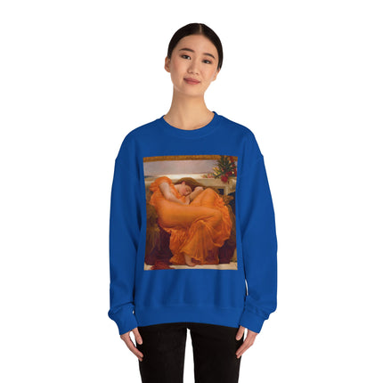 Flaming June by Frederic Leighton Heavy Blend™ Crewneck Sweatshirt