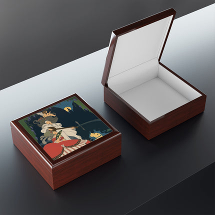 🌙🎶 The Moonlight Serenade Jewelry Box – Art Deco Romantic Nocturne