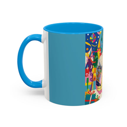 🎀✨ The Christmas Court Of Joy Colorful Mug – Art Deco Holiday Fantasy