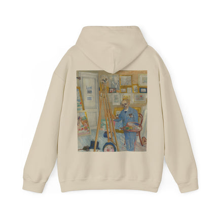 The Skeleton Painter by James Ensor Heavy Blend™ Hooded Sweatshirt