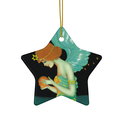 Twilight Angel Ceramic Ornament, 4 Shapes