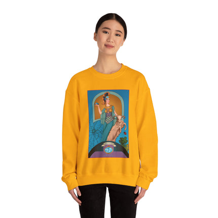 March & Aquamarine (Gem Series) by Sofia Chiostri Unisex Heavy Blend™ Crewneck Sweatshirt