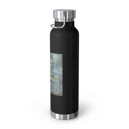 Water Lilies and Japanese Bridge by Claude Monet Copper Vacuum Insulated Bottle, 22oz