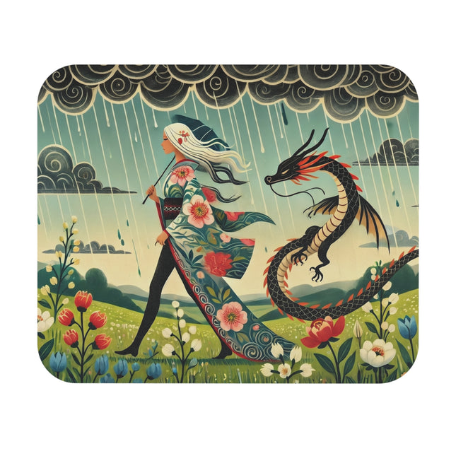 The Dragon Fairy’s Stride Mouse Pad – Grace, Strength & Mythic Adventure