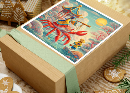 The Celestial Crab Navigator Kiss-Cut Stickers (4 Sizes)