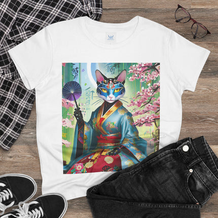 Cyberpunk Geisha Cotton Tee