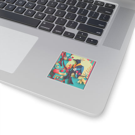 Curious Crow Kiss-Cut Stickers (4 Sizes)