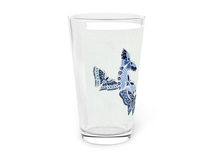 One Thousand Butterflies by Kamisaka Sekka Glass, 16oz