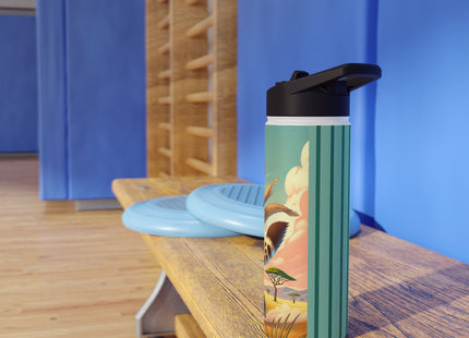 Swift Cheetah Stainless Steel Water Bottle, Standard Lid