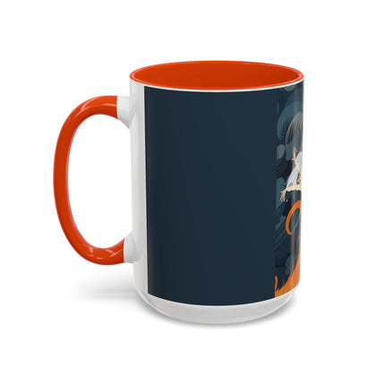 Flame of the Tempest Colorful Mugs – Fiery Storm & Dramatic Elegance