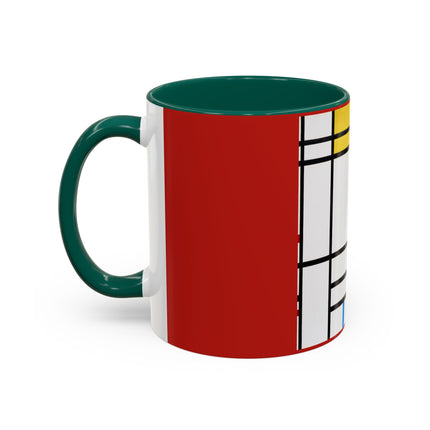 Place de la Concorde by Piet Mondrian Colorful Mugs (11oz, 15oz)