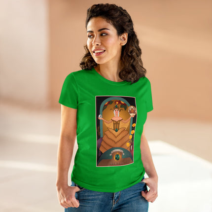 June & Pearl, Alexandrite (from the Gem Series) by Sofia Chiostri Women's Midweight Cotton Tee