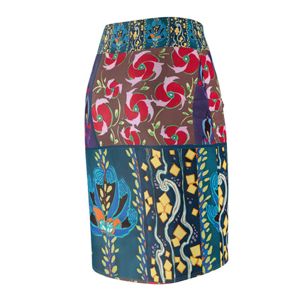 Floral Pattern by Emile-Alain SéguyWomen's Pencil Skirt (AOP)