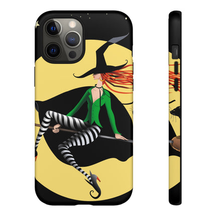A Witch’s Moonlit Flight Phone Cases