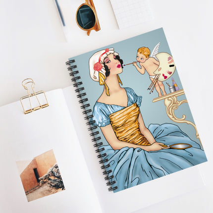 The Enchanting Painter: A Fairy's Artistic Touch Spiral Notebook - Ruled Line