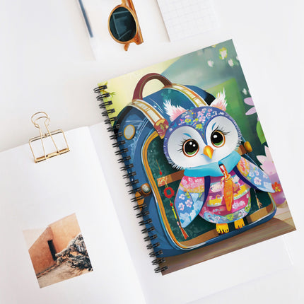Baby Owl Spiral Notebook - Ruled Line