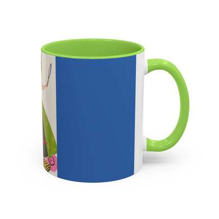 Lady with the Golden Fish Colorful Mugs – Whimsical Fashion & Playful Fantasy