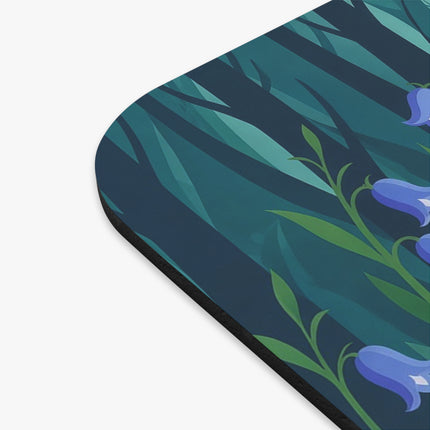🍄🌸 The Lady Of The Enchanted Mushroom Garden Mouse Pad – Art Deco Floral Fantasy