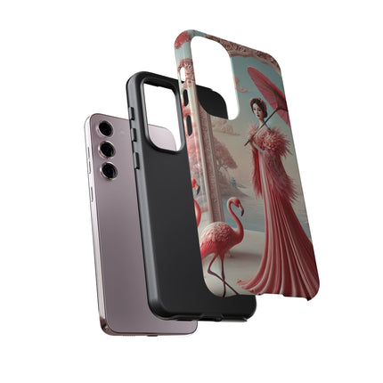 Petals, Porcelain, and Flamingos Phone Cases