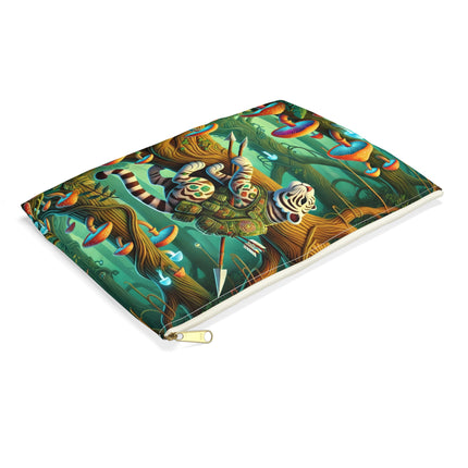 Silent Stripes Accessory Pouch – Stealthy Tiger & Misty Jungle