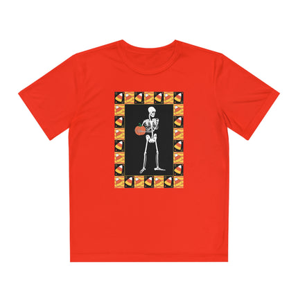 Candy Corn Skeleton Youth Competitor Tee
