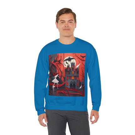 Halloween Night Scene Unisex Heavy Blend™ Crewneck Sweatshirt