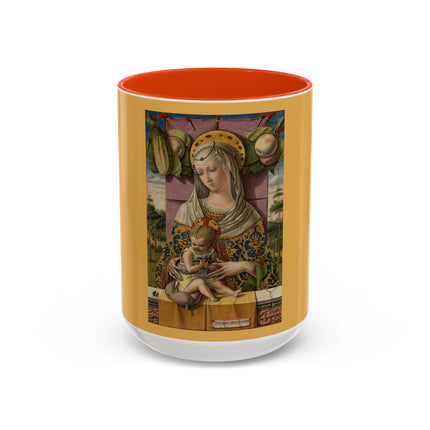 Madonna and Child by Carlo Crivelli Colorful Mugs (11oz, 15oz)
