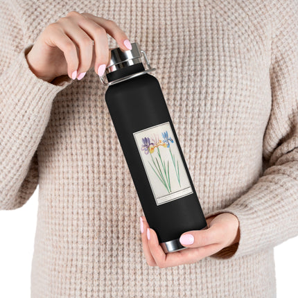 Iris, Iris sibirica by Anselmus Boëtius de Boodt Copper Vacuum Insulated Bottle, 22oz