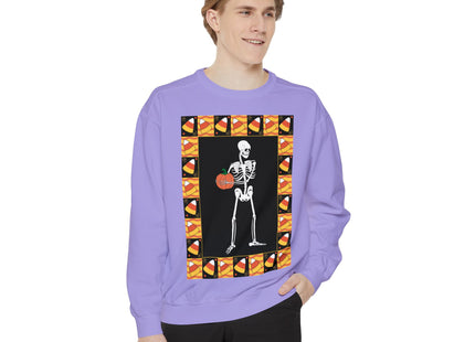 Candy Corn Skeleton Unisex Garment-Dyed Sweatshirt
