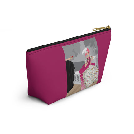 The Red Bird Cosmetic Bag – Graceful Storybook Charm & Quiet Mystery