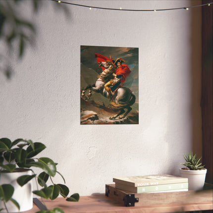 Napoleon Crossing the Alps by Jacques-Louis David Fine Art Posters