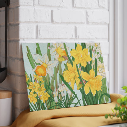 Daffodil by Tanigami Kônan Glass Cutting Board