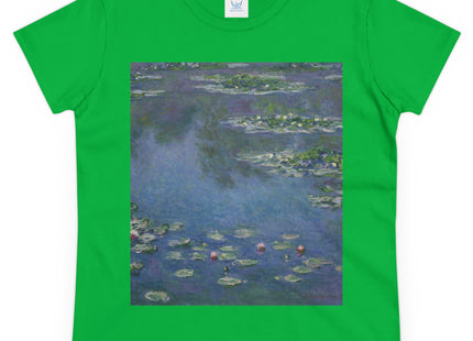 Water Lilies by Claude Monet Women's Midweight Cotton Tee