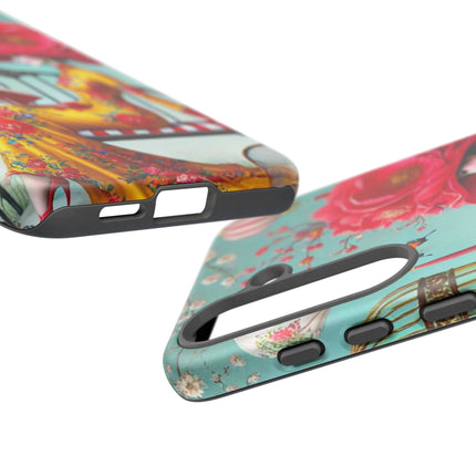 Reading In A Painted Garden Phone Cases
