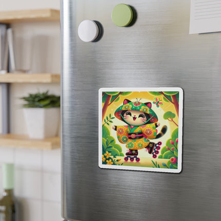 Firefly Dance on Wheels Die-Cut Magnets (5 Sizes)