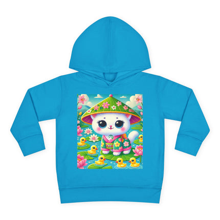 Lily Pond Stroll Toddler Pullover Fleece Hoodie