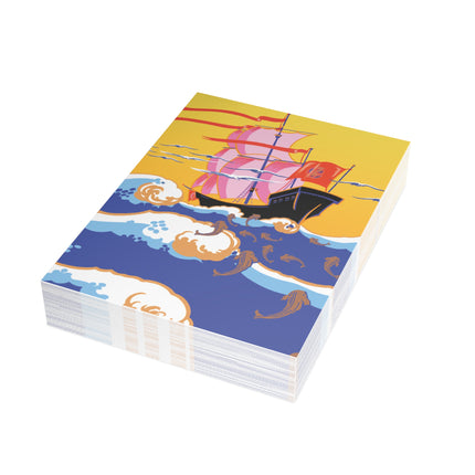 Golden Seas and Whimsical Dreams Postcard Bundles (envelopes included)