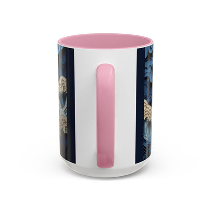 Dramatic Ocean with Crashing Waves Colorful Mugs (11oz, 15oz)