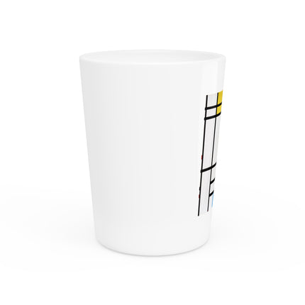 Place de la Concorde by Piet Mondrian Ceramic Shot Glass